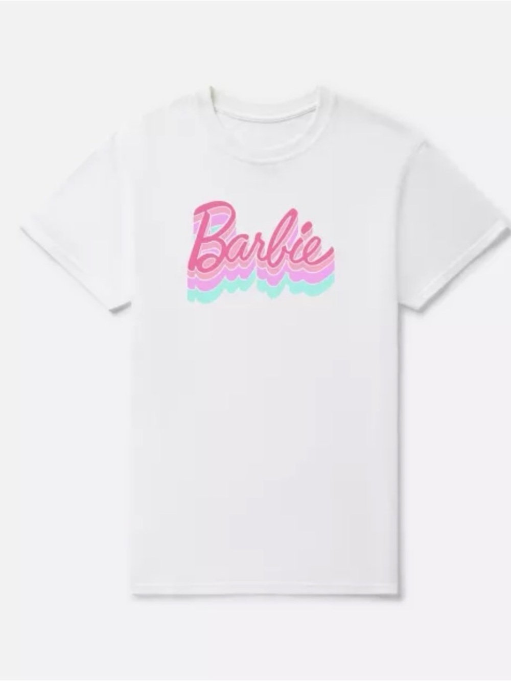 NWT Fruit of the Loom Barbie White Tee S